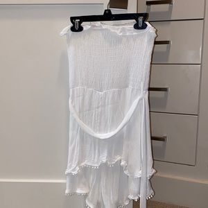 White Strapless Dress